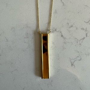 Uncommon James Gold and Tortise Bar Necklace